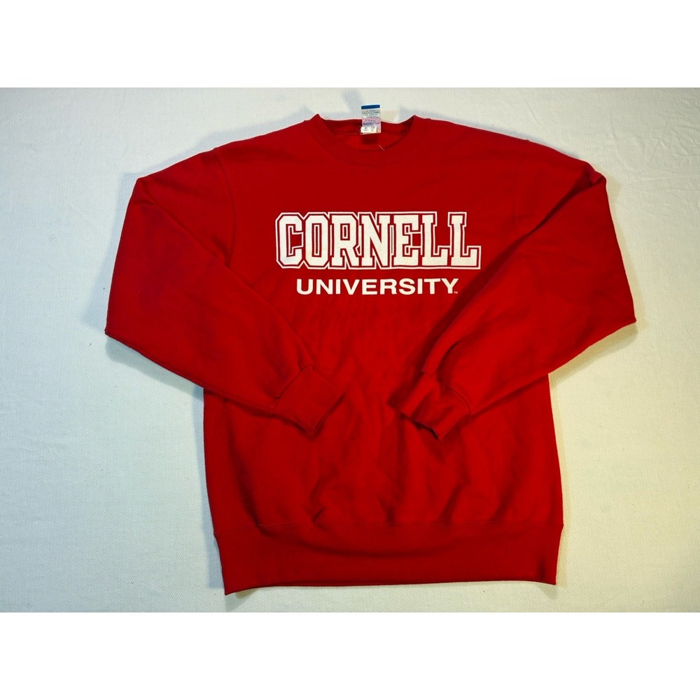 Vintage‎ Champion Cornell University Sweatshirt Mens XL Red Made in USA 90s IU
